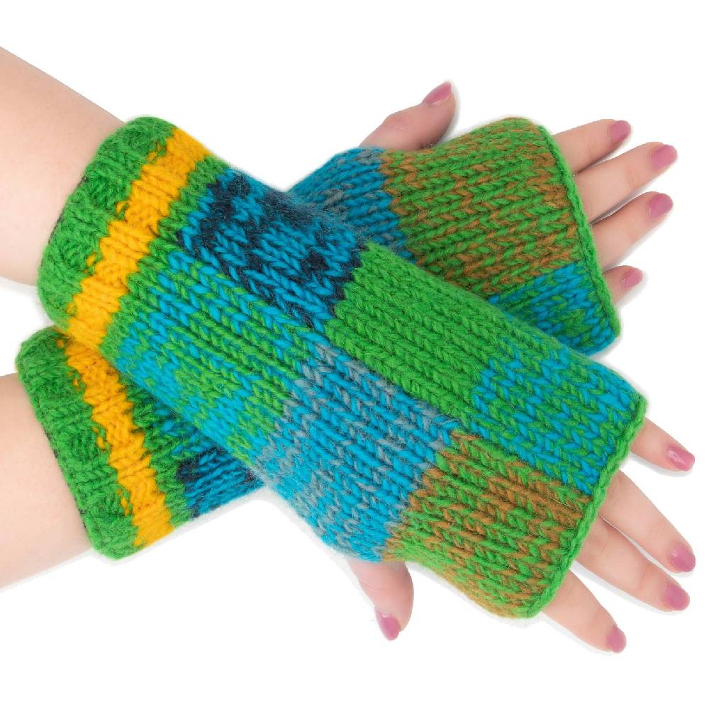 Kunst Und Magie Bunte Damen Armstulpen Stulpen Handwärmer Pulswärmer Handschuhe Wolle Strick 2025