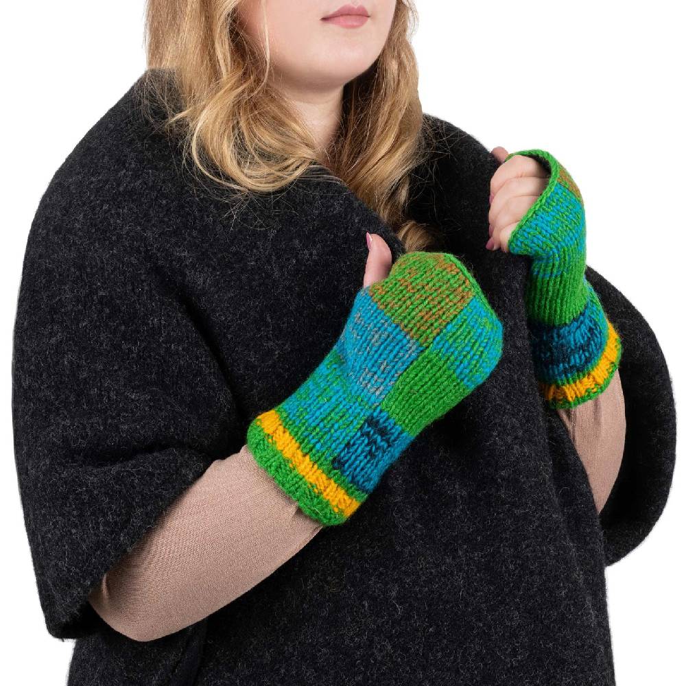 Kunst Und Magie Bunte Damen Armstulpen Stulpen Handwärmer Pulswärmer Handschuhe Wolle Strick 2025