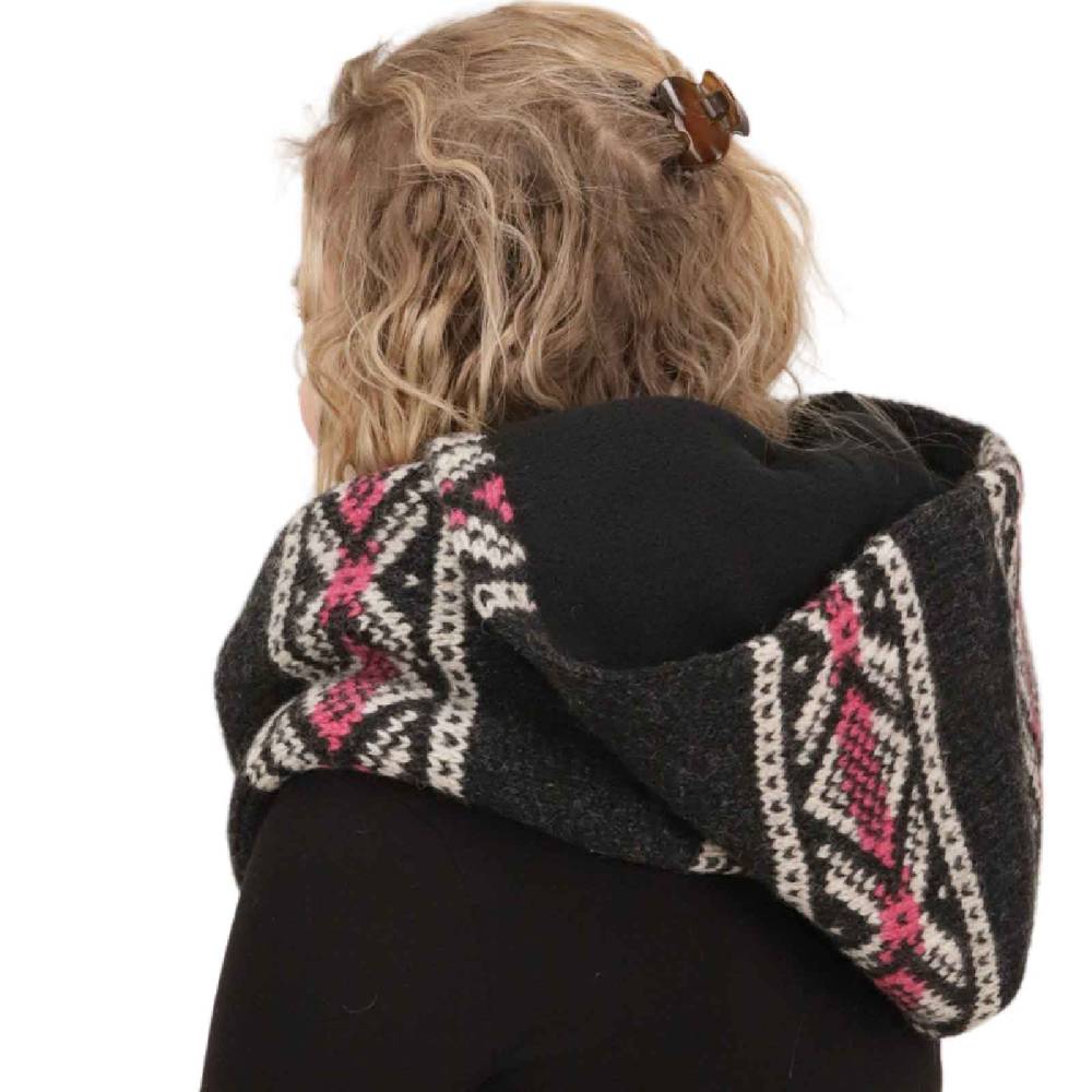 Kunst Und Magie Damen Kapuzenschal Loop Schal Hoodie Schalmütze Poncho aus Wolle gestrickt Angebote
