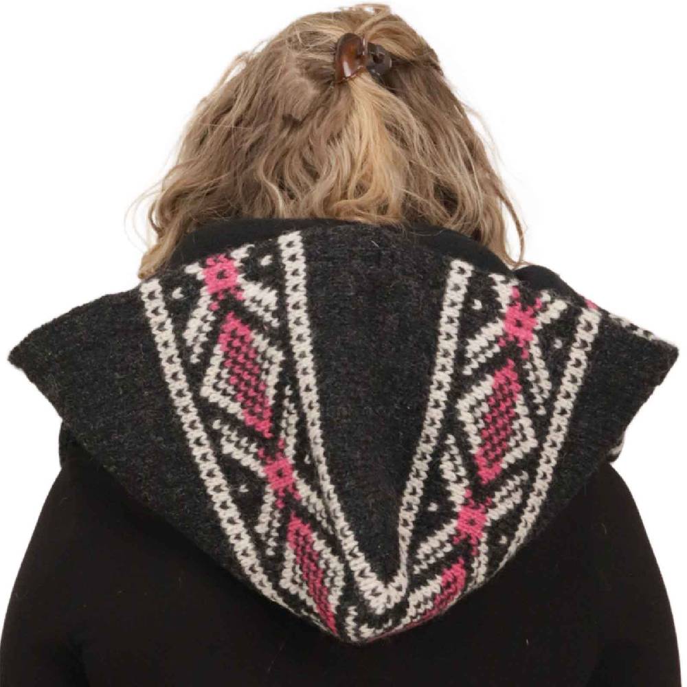 Kunst Und Magie Damen Kapuzenschal Loop Schal Hoodie Schalmütze Poncho aus Wolle gestrickt Angebote