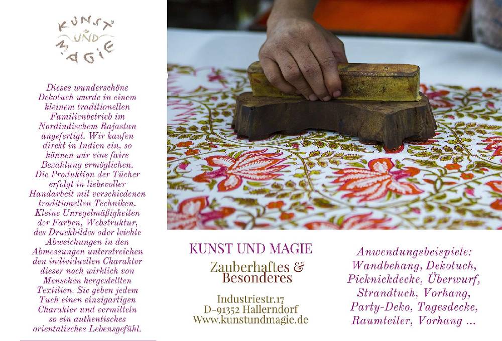 Kunst Und Magie Kunst und Magie Tagesdecke Wandbehang Tuch Buntes Ying & Yang Mandala ca. 200 x 230cm Fabrik Onlineshop
