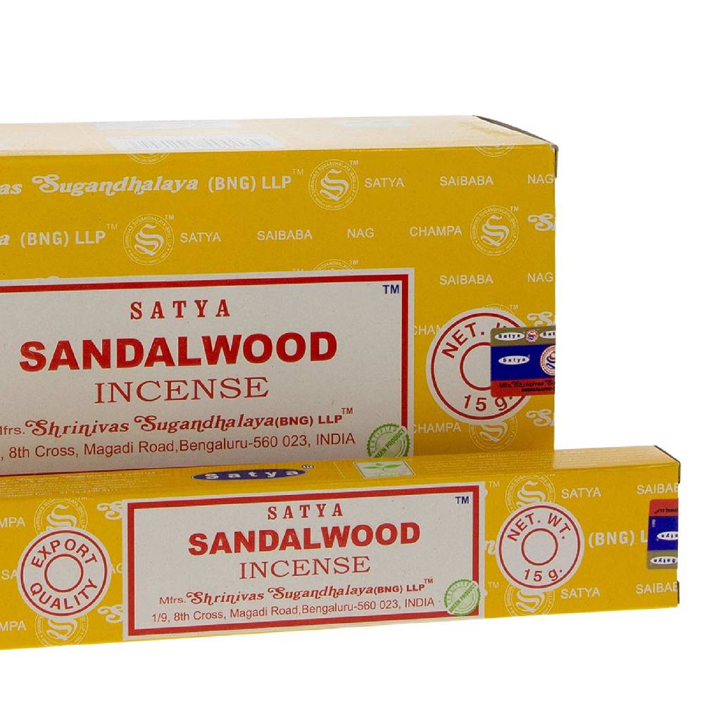 Kunst Und Magie Satya Sandalwood Sandelholz Räucherstäbchen Duftstäbchen Versandkostenfrei