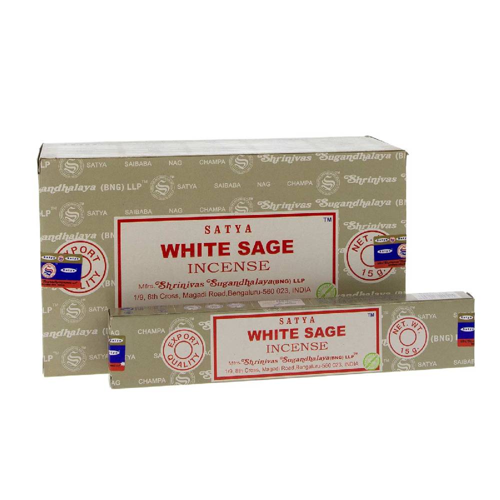 Kunst Und Magie Satya White Sage Räucherstäbchen Masala Agarbatti Räucherstäbchen 12er Großpackung Flash Sale