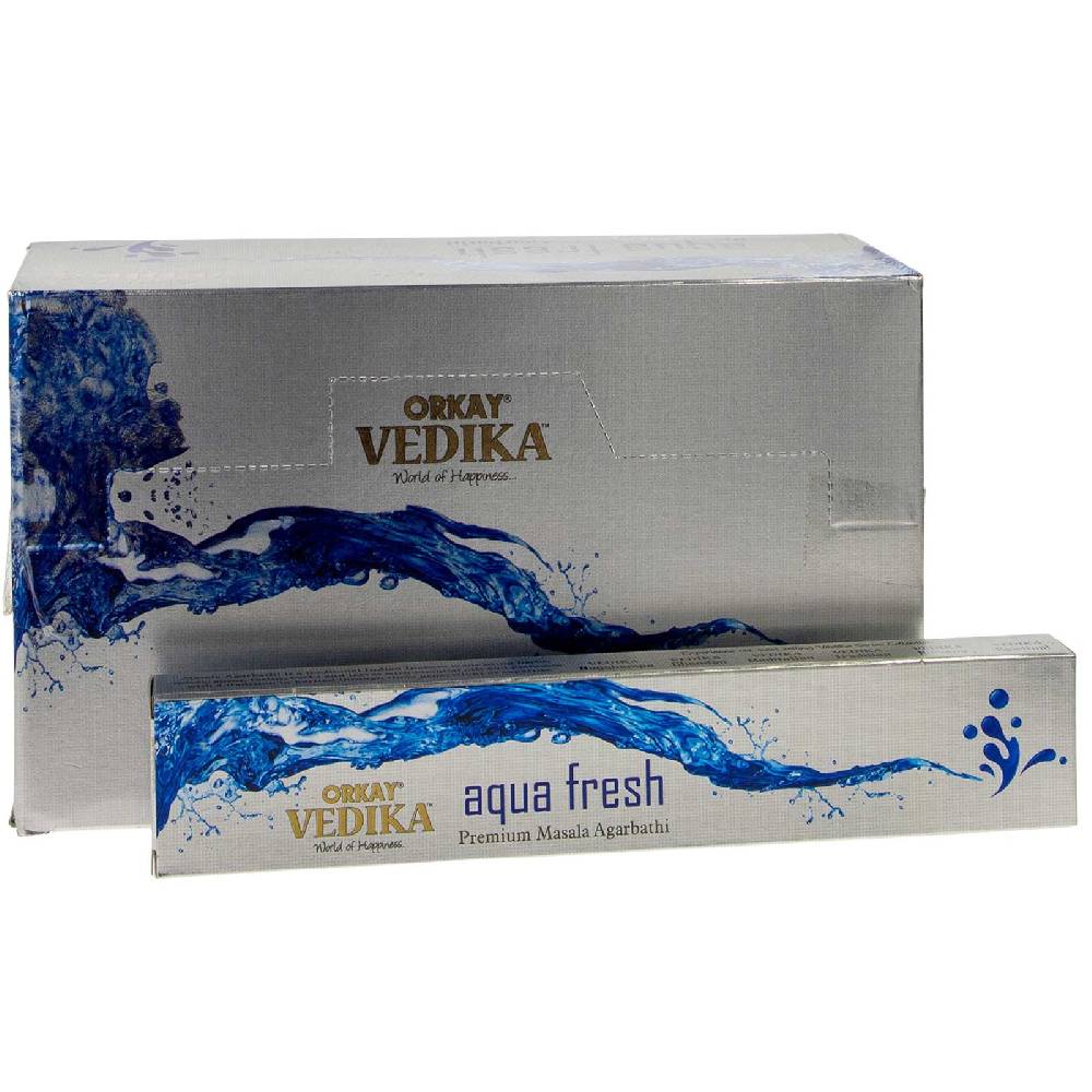 Kunst Und Magie Vedika Auqafresh von Orkay Premium Masala Agarbatti Räucherstäbchen 12er Großpackung Cyber Monday