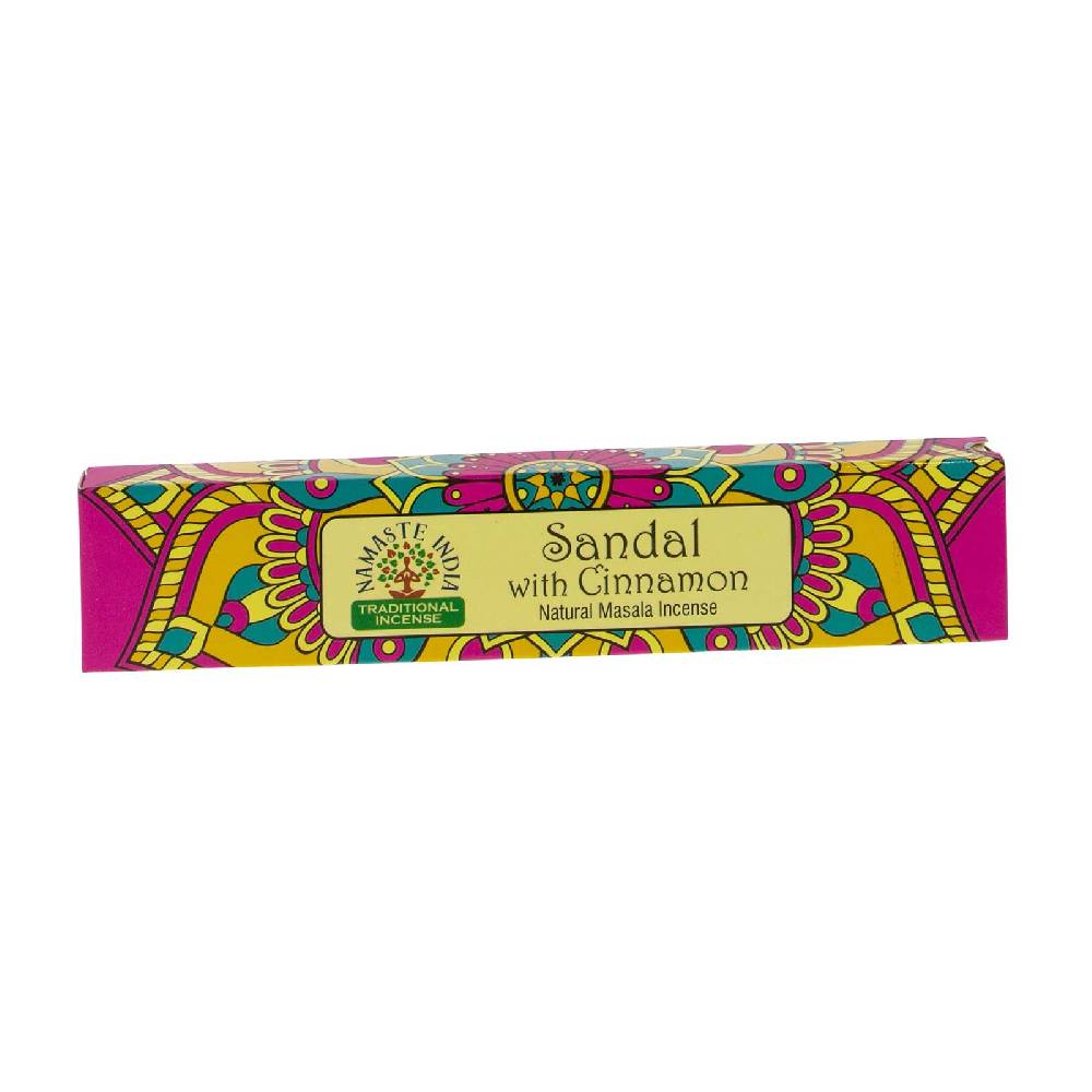 Kunst Und Magie Sandelholz mit Zimt Räucherstäbchen Namaste India Sandalo with Cinnamon