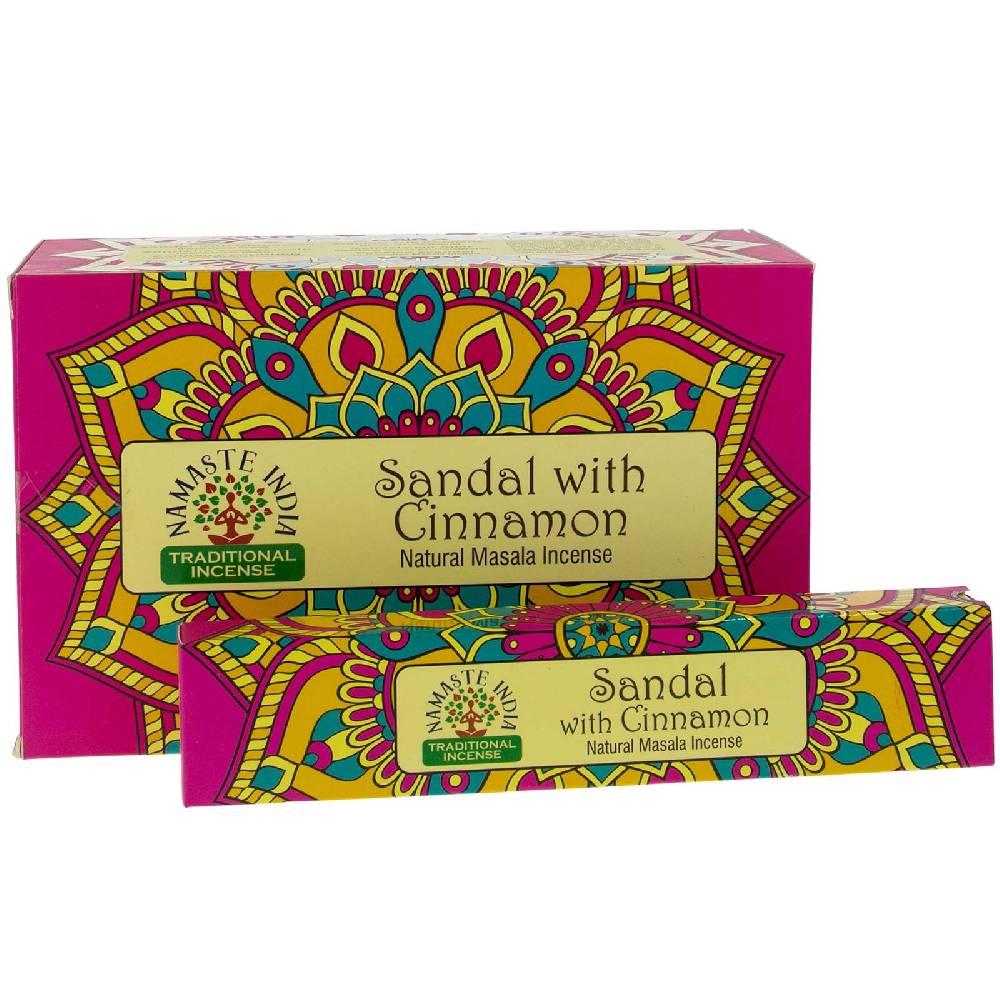 Kunst Und Magie Sandelholz mit Zimt Räucherstäbchen Namaste India Sandalo with Cinnamon Heißer Verkauf