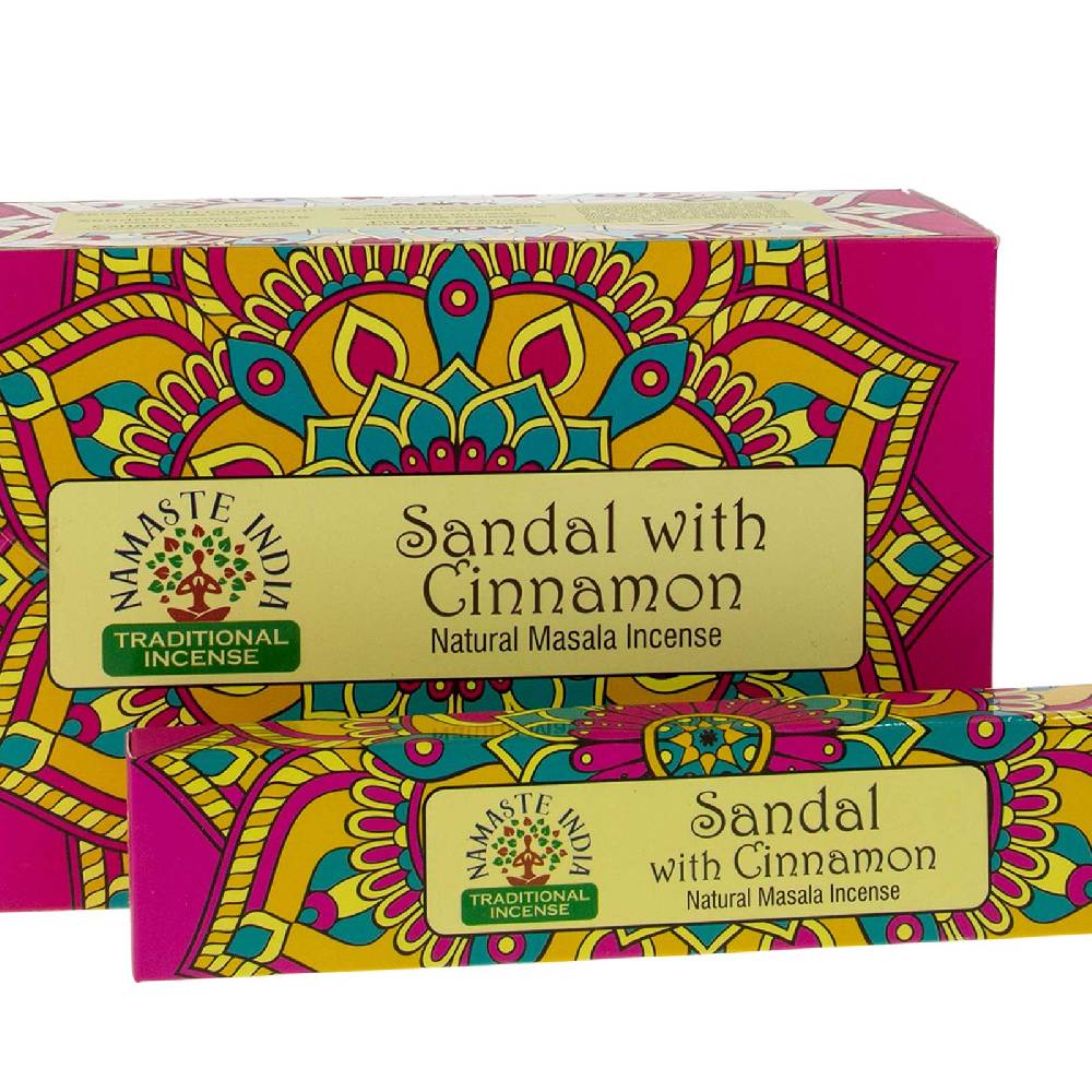 Kunst Und Magie Sandelholz mit Zimt Räucherstäbchen Namaste India Sandalo with Cinnamon Heißer Verkauf