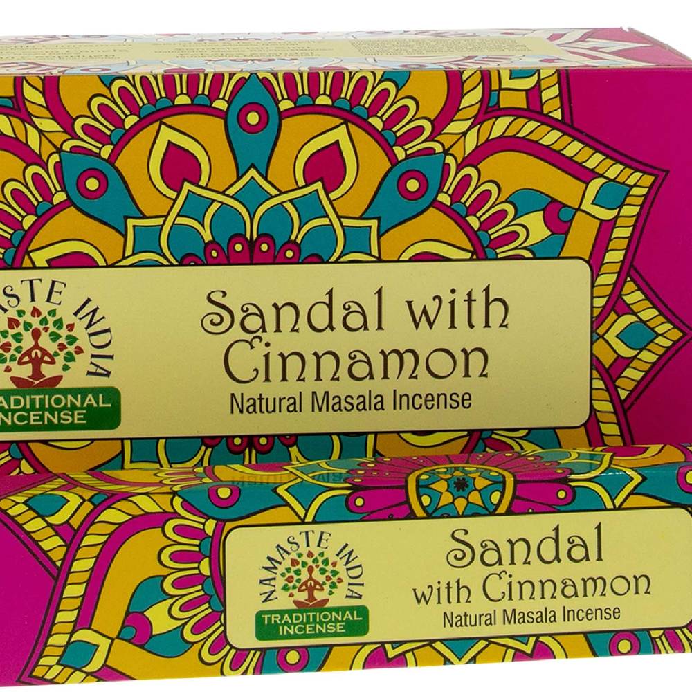 Kunst Und Magie Sandelholz mit Zimt Räucherstäbchen Namaste India Sandalo with Cinnamon Heißer Verkauf
