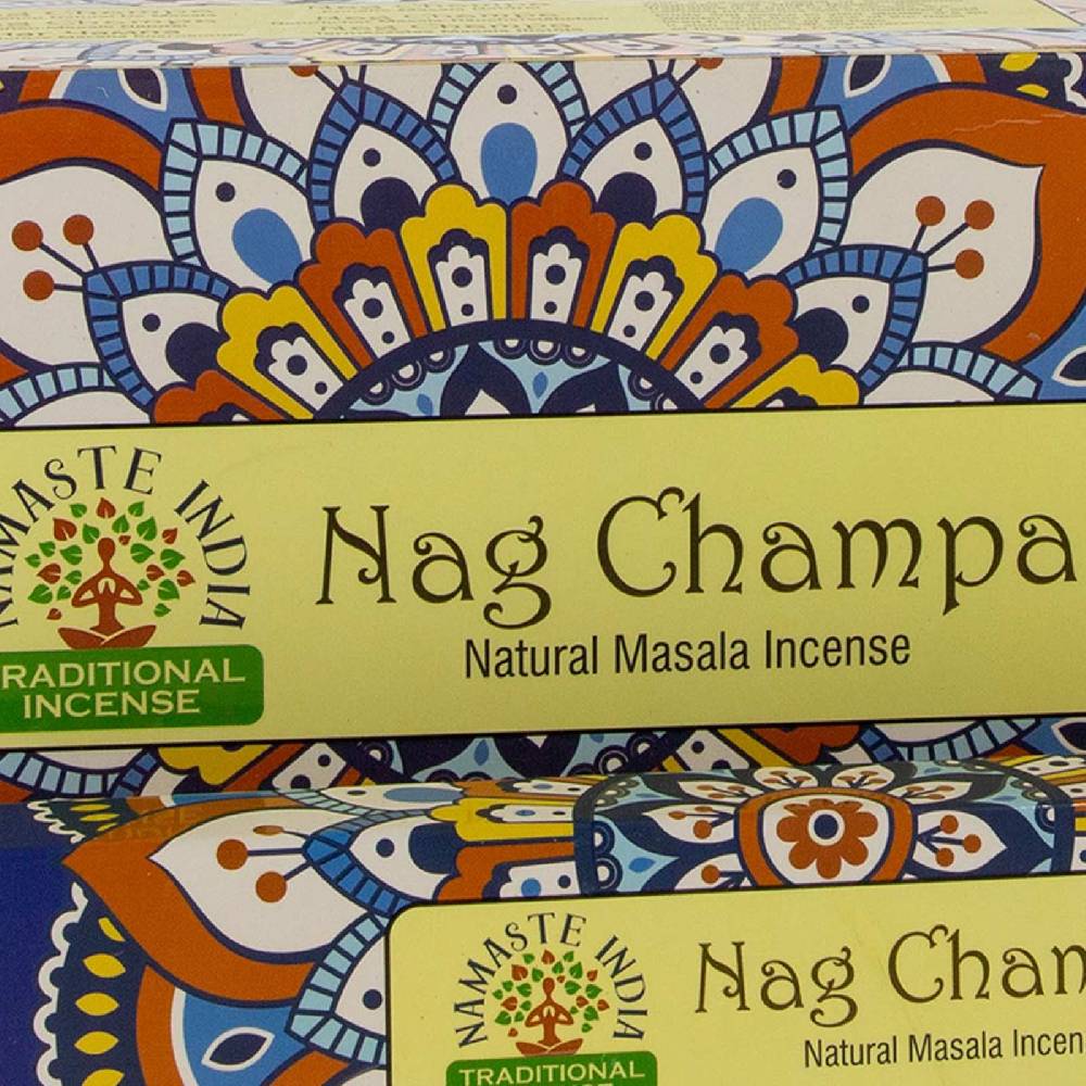 Kunst Und Magie Nag Champa Räucherstäbchen Namaste India 12er Großpackung Neueste Mode
