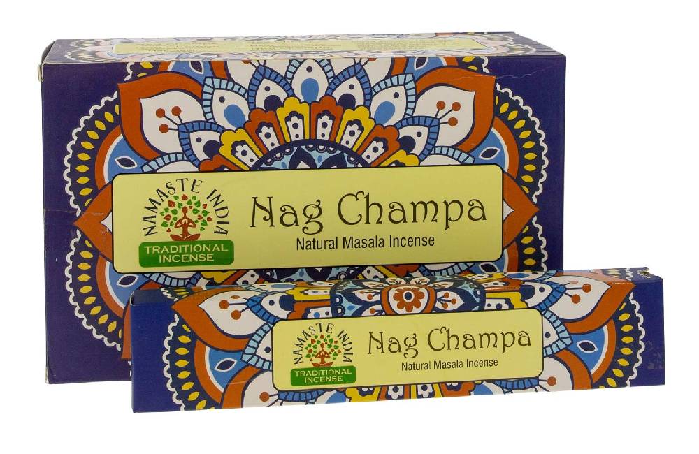 Kunst Und Magie Nag Champa Räucherstäbchen Namaste India 12er Großpackung Neueste Mode