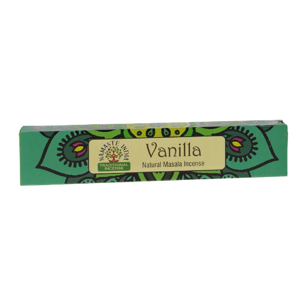 Kunst Und Magie Vanilla Vanille Räucherstäbchen Namaste India 12er Großpackung Online Outlet
