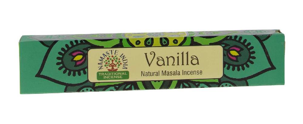 Kunst Und Magie Vanilla Vanille Räucherstäbchen Namaste India 12er Großpackung Online Outlet
