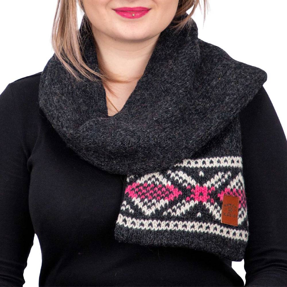 Kunst Und Magie Wollschal Damenschal Strick Schal Wolle Boho Hippie Psy Goa Fair Neuheiten