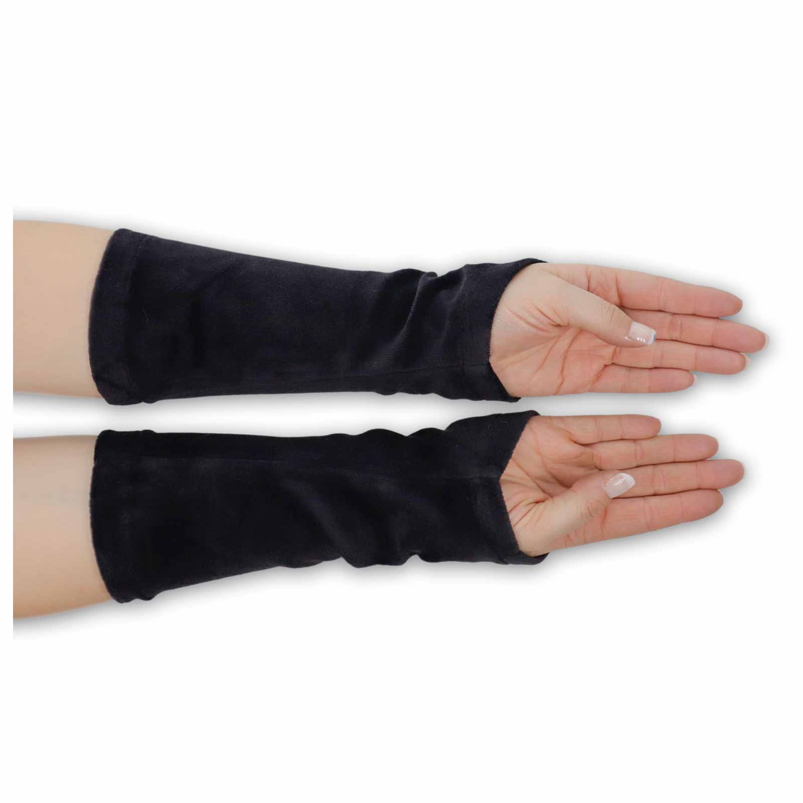 Kunst Und Magie Damen Samt Armstulpen Stulpen Handwärmer Handschuhe mit Glöckchen Boho Tiefpreis