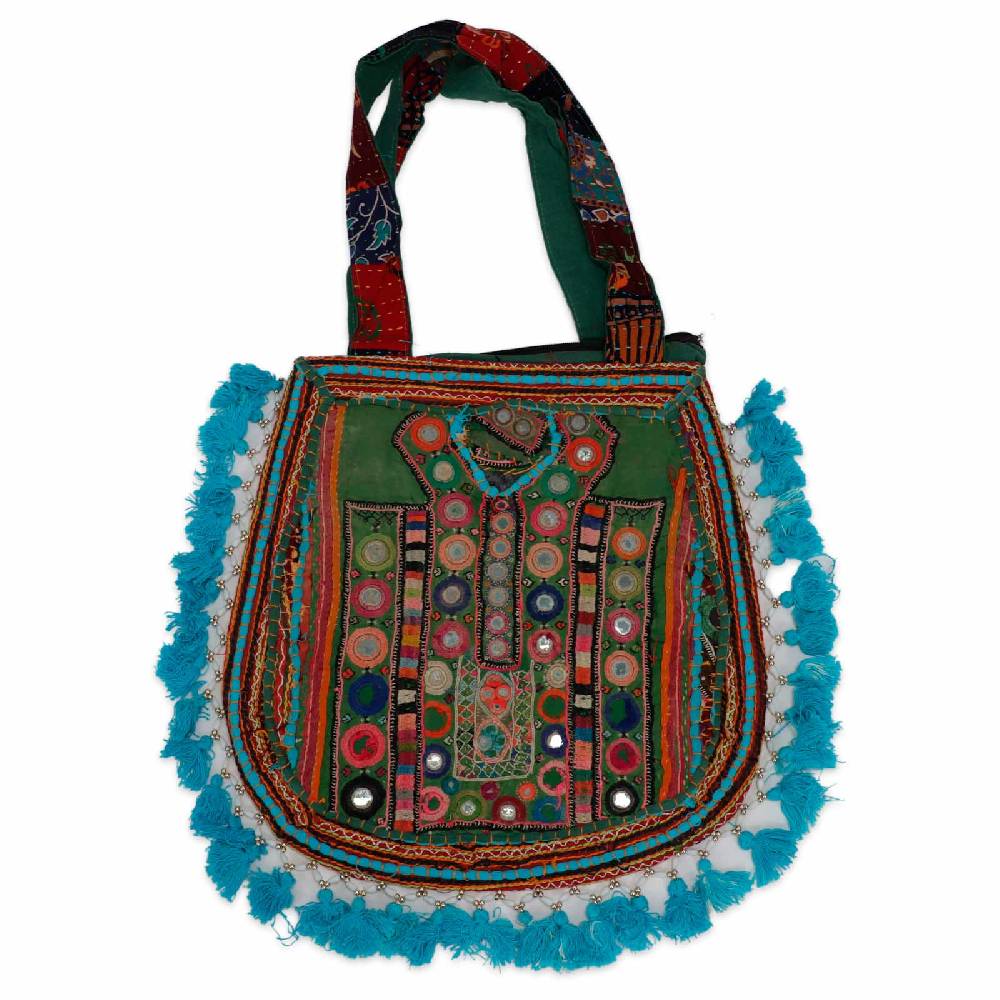 Kunst Und Magie Bunte Traditionell Bestickte Schultertasche Einkaufstasche BOHO Umhängetasche Nachhaltig No Waist UNIKAT! Wochenangebot