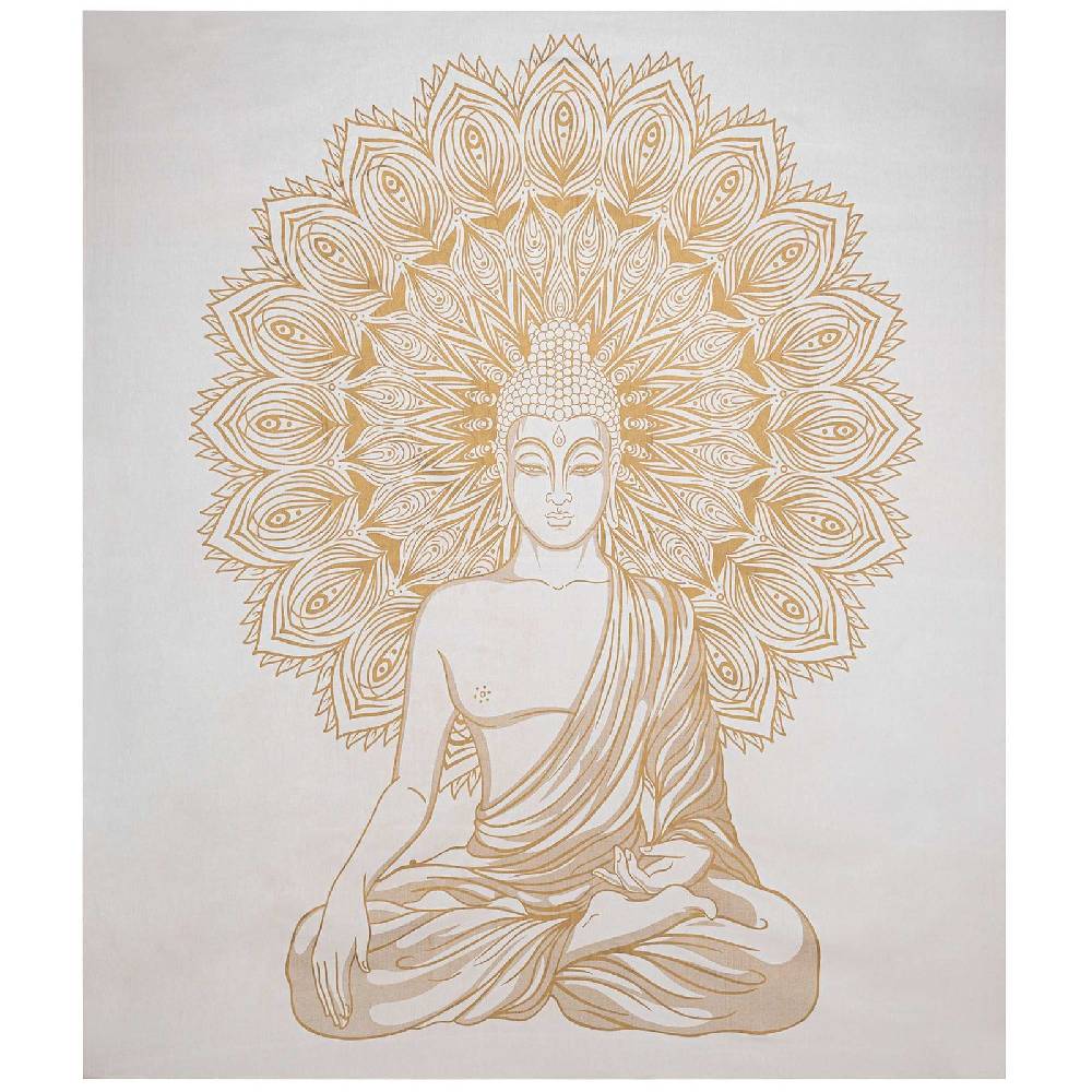 Kunst Und Magie Kunst und Magie Tagesdecke Wandbehang Deko Tuch Buddha Meditation Gold ca. 200 x 230cm JETZT KAUFEN