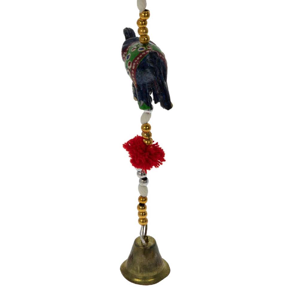 Kunst Und Magie Windspiel Indisches Elefanten Mobile mit Glocke Dekoration Girlande Clearance-Verkauf