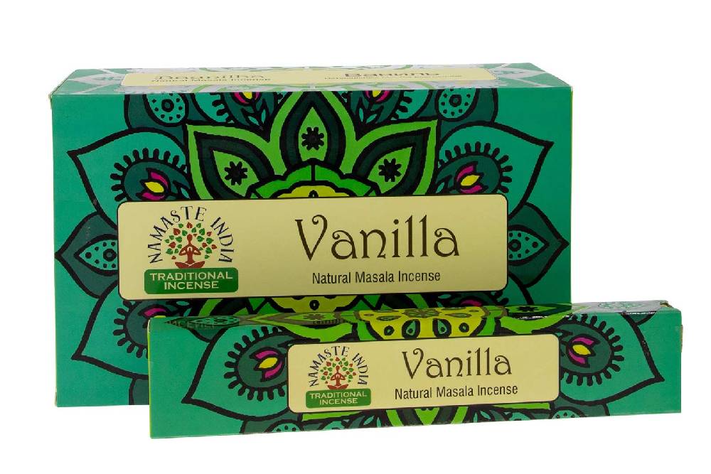 Kunst Und Magie Vanilla Vanille Räucherstäbchen Namaste India Kostenloser Versand international