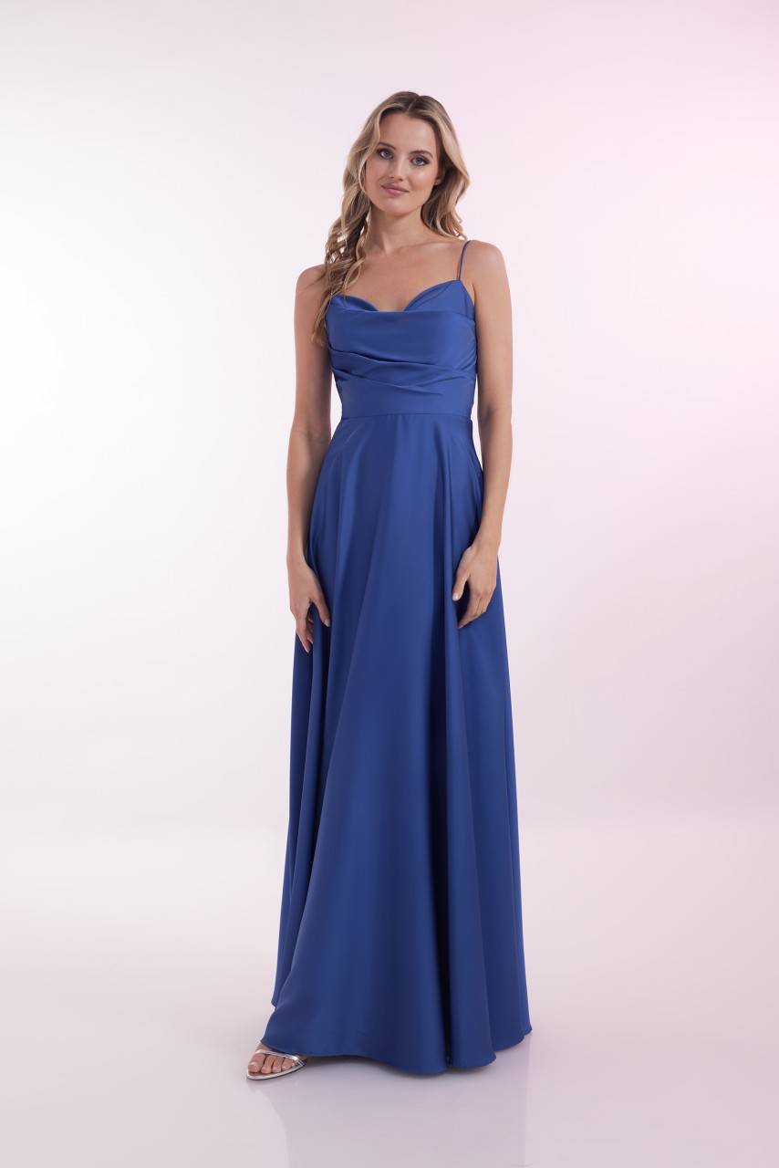 Laona ABSOLUTELY CLASSY DRESS Drapiertes Maxikleidmit dünnen Spaghetti-Trägern Black Friday Preise