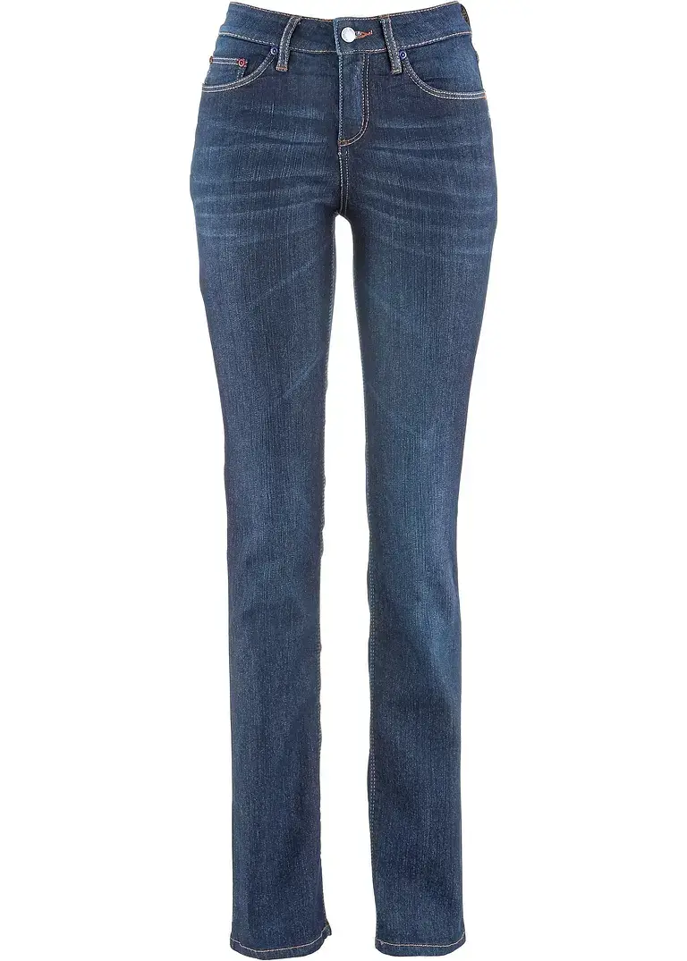 bonprix Straight Jeans Mid Waist, Stretch