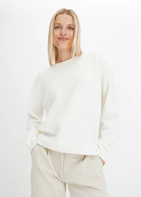 bpc bonprix collection Rundhalspullover mit überschnittener Schulter Letzte 3 Tage