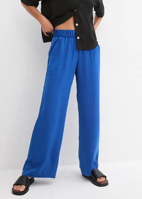 bonprix Hose mit Struktur-Effekt und Bequembund, lang Online Shopping