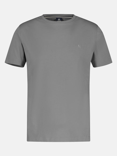 ﻿Lerros Basic T-Shirt mit Logostitch, unifarben Saisonale Angebote