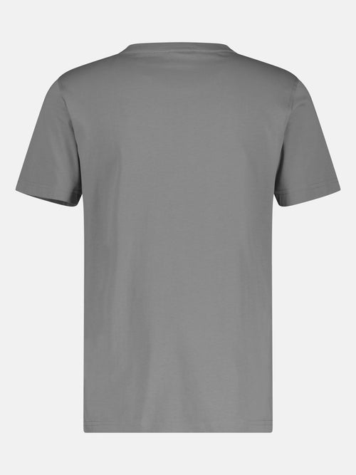 ﻿Lerros Basic T-Shirt mit Logostitch, unifarben Saisonale Angebote