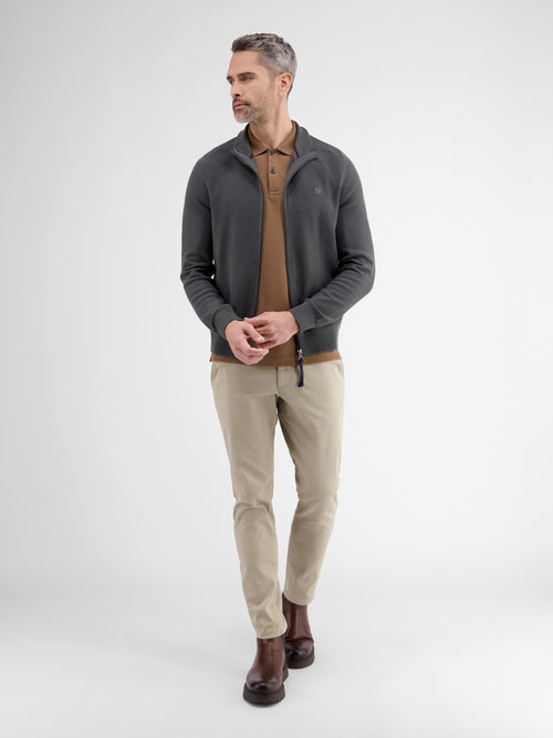 Lerros Leichte Strickjacke für Herren mit schmaler Rippstruktur Zeitbegrenzte Promotion