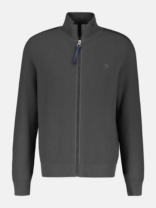 Lerros Leichte Strickjacke für Herren mit schmaler Rippstruktur Zeitbegrenzte Promotion