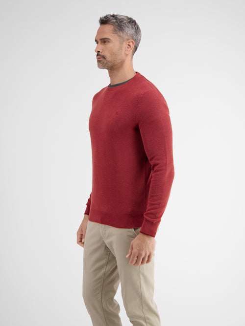 Lerros Leichter Strickpullover mit schmaler Rippstuktur Nur noch ein Tag übrig