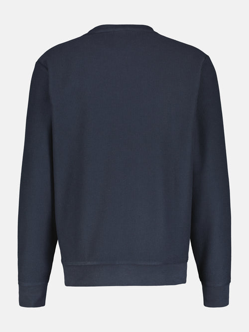 Lerros Herren Sweatshirt in weicher, vorgewaschener Strukturqualität Begrenzt auf 3 Tage