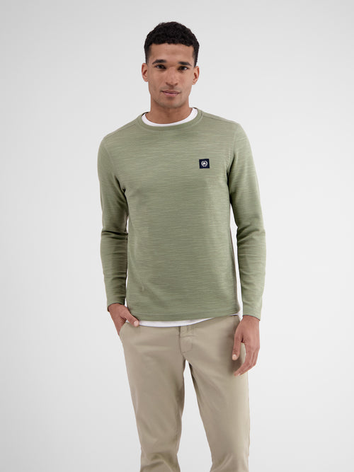 Lerros Herren Langarmshirt in Strukturqualität Im Verkauf