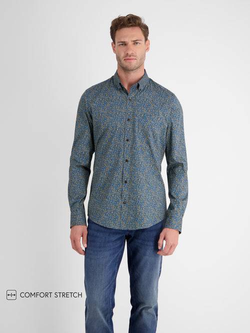 Lerros Poplinhemd mit floralem Minimalprint Cyber Monday