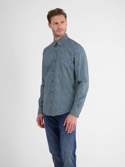 Lerros Poplinhemd mit floralem Minimalprint Cyber Monday