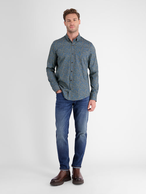 Lerros Poplinhemd mit floralem Minimalprint Cyber Monday