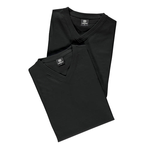 Lerros V-Neck Doppelpack Herren T-Shirt in Premium Baumwollqualität Tiefpreis