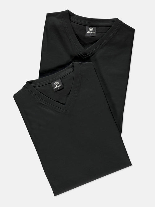 Lerros V-Neck Doppelpack Herren T-Shirt in Premium Baumwollqualität Tiefpreis
