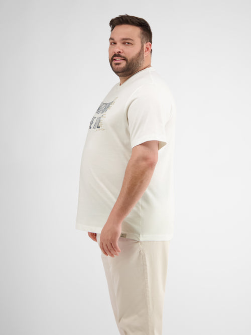 Lerros Herren T-Shirt mit Brust-Print Nur für heute