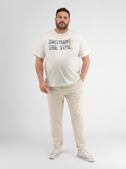 Lerros Herren T-Shirt mit Brust-Print Nur für heute