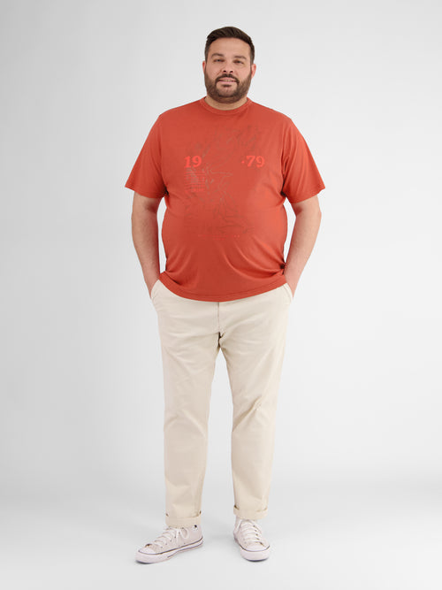 Lerros Herren-T-Shirt mit Brust-Print Begrenzt auf 3 Tage