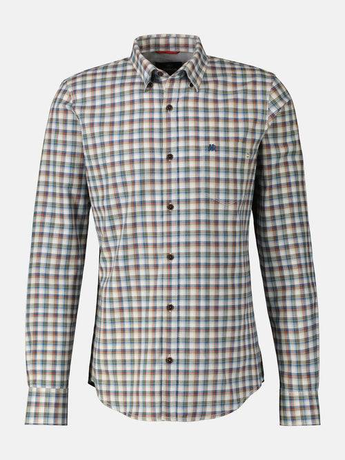 Lerros Langarmhemd , kariert, verdeckter Button-down-Kragen Online Shopping
