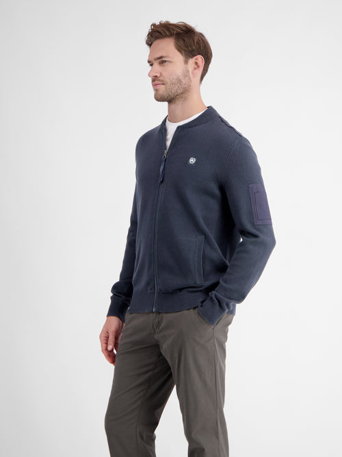 Lerros Strickjacke mit College Kragen für Herren Begrenzte Freigabe