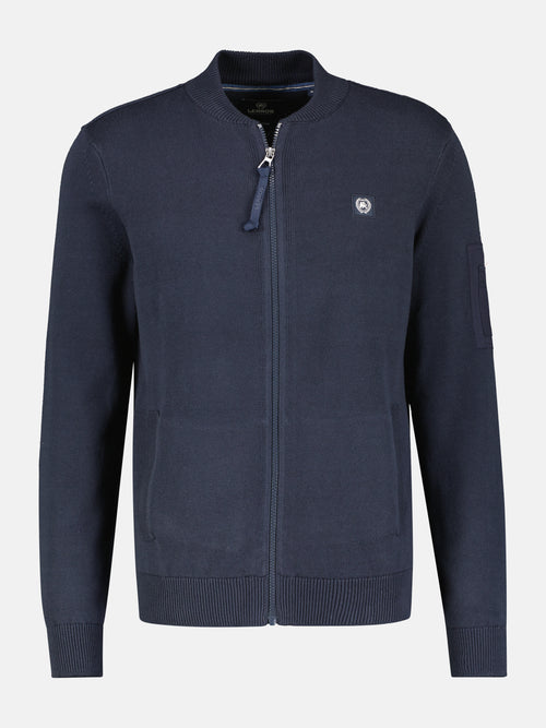 Lerros Strickjacke mit College Kragen für Herren Begrenzte Freigabe