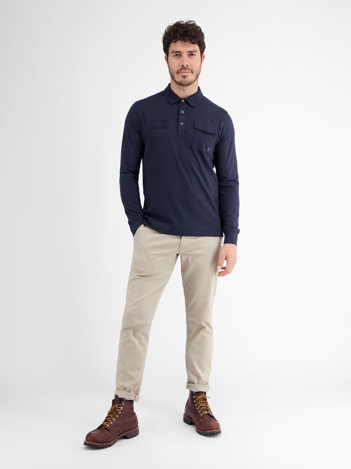 Lerros Longsleeve-Polo. gestreift Letzte 2 Tage