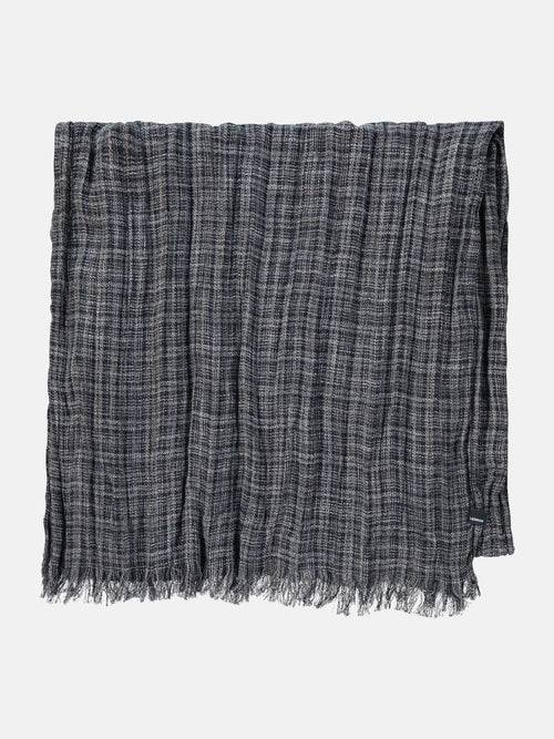Lerros Schal mit kleinem Karomuster in Knitteroptik Bis zu 55% Rabatt