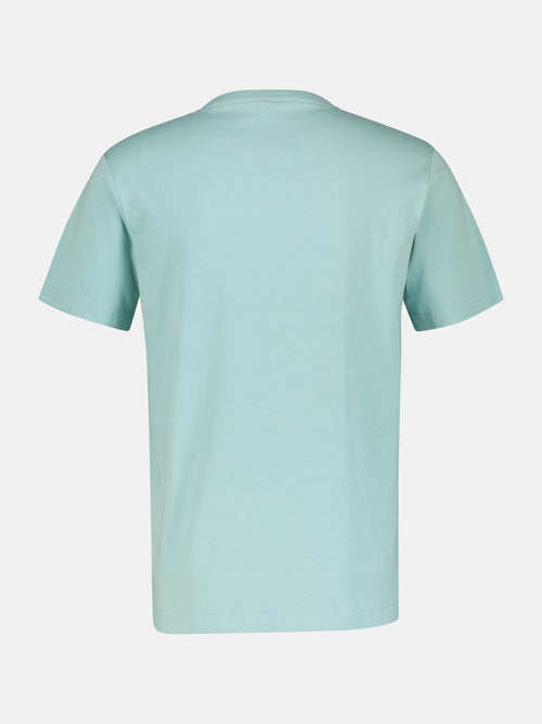 Lerros Unifarbenes T-Shirt für Herren mit Brustprint Black Friday