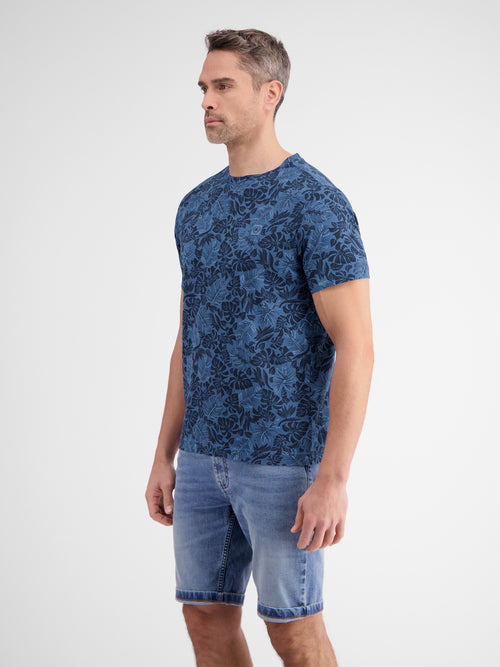 Lerros T-Shirt für Herren mit floralem Print Valentinstagsangebot