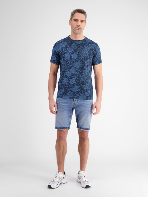 Lerros T-Shirt für Herren mit floralem Print Valentinstagsangebot