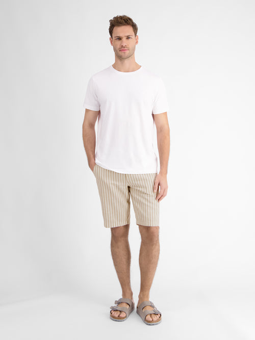 Lerros Leinenmix Bermuda mit sommerlichen Streifen Top Angebot